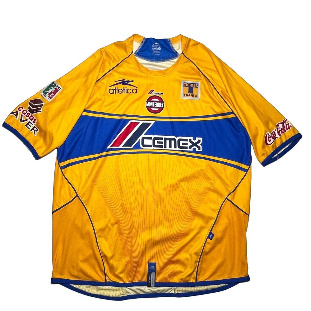 Vintage 2005-06 Tigres De Monterrey UANL  Home Jersey Authentic ATLETICA Sz XL